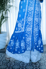 Heer Persian Blue Ombre Muslin Kurti