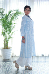 Sana Powder Blue Linen Slub Cotton