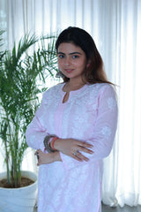 Sana Baby Pink Linen Slub Cotton