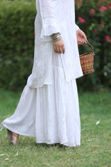 Eliza White Modal Satin Co-Ord Set