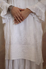 Eliza White Modal Satin Co-Ord Set