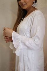 Eliza White Modal Satin Co-Ord Set