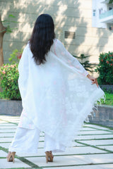 White Kota Dupatta