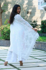 White Kota Dupatta