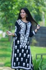 Mehroon Black White Modal Co-Ord Set