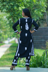 Mehroon Black White Modal Co-Ord Set