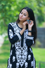Mehroon Black White Modal Co-Ord Set