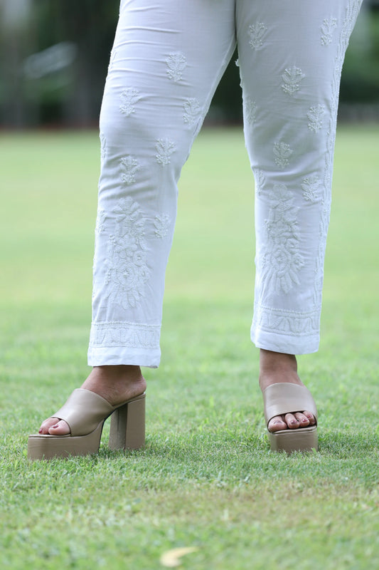 Cotton Pants With Pockets B6