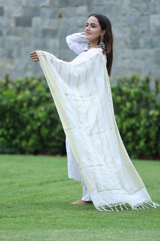 Dyeable Chanderi Dupatta