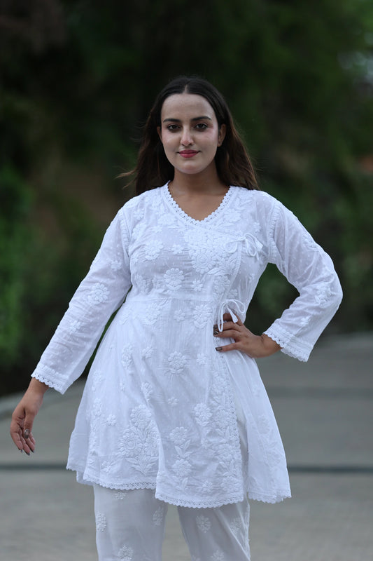 Dobby Cotton Short Angrakha Top