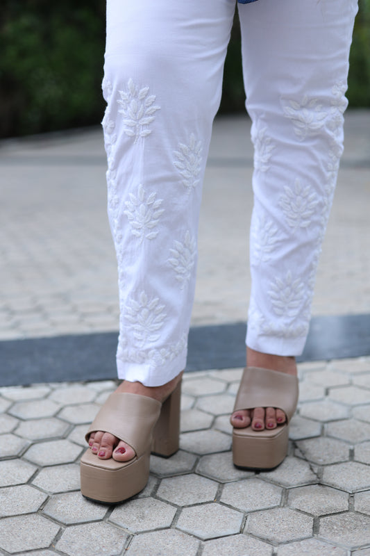 Cotton Pants With Pockets B7