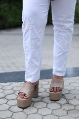 Cotton Pants With Pockets B7