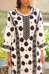 Humaira Monochrome Modal Satin Co-ord Set